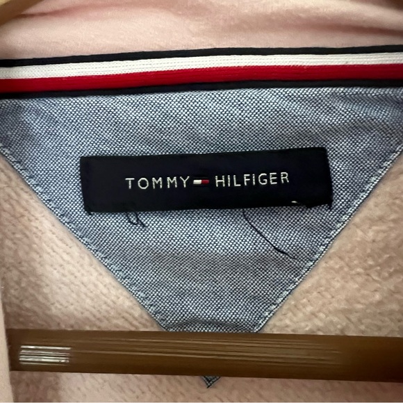 Tommy Hilfiger Women’s Pink Hoodie Sweatshirt Size Large - Picture 8 of 11